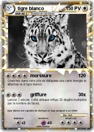 Pokemon tigre blanco
