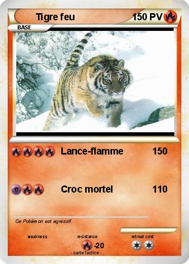 Pokemon Tigre feu