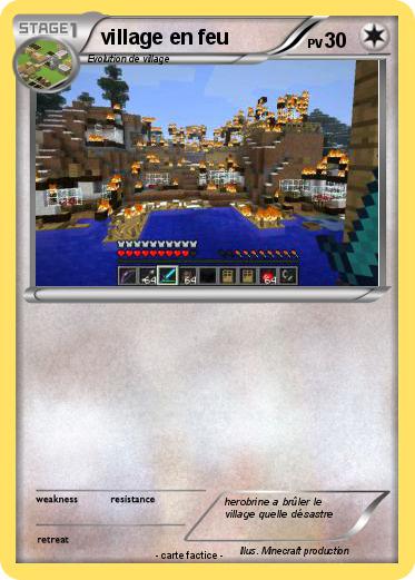 Pokemon village en feu