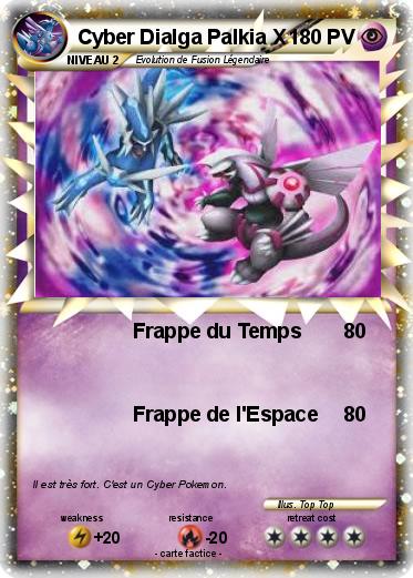 Pokemon Cyber Dialga Palkia X
