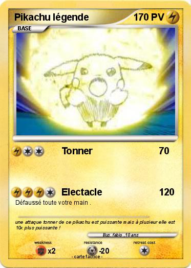 Pokemon Pikachu légende