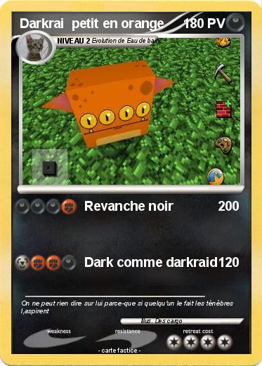 Pokemon Darkrai  petit en orange