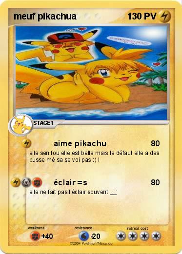 Pokemon meuf pikachua