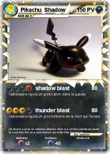 Pokemon Pikachu  Shadow
