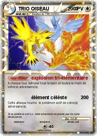Pokemon TRIO OISEAU                   0