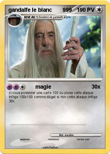 Pokemon gandalfe le blanc       999