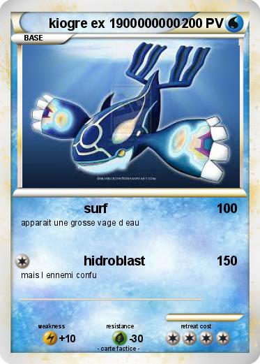 Pokemon kiogre ex 1900000000