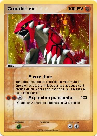 Pokemon Groudon ex