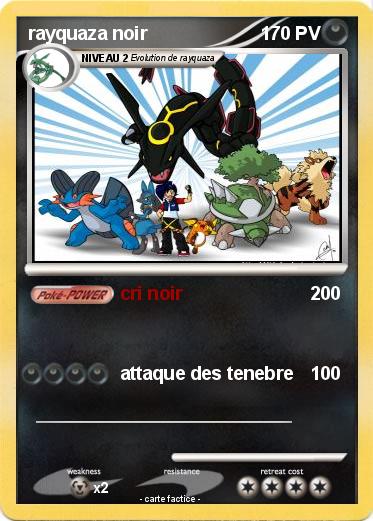 Pokemon rayquaza noir