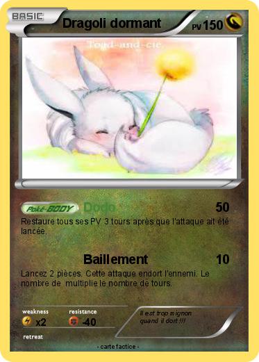 Pokemon Dragoli dormant