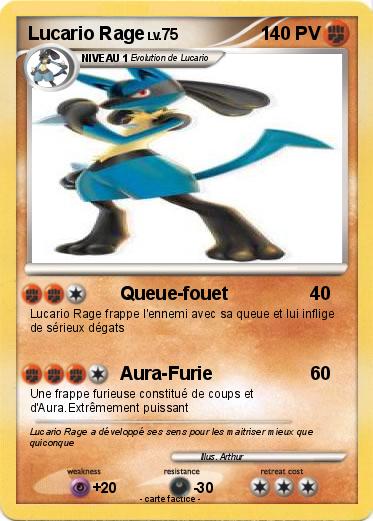 Pokemon Lucario Rage
