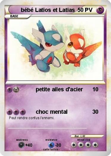 Pokemon bébé Latios et Latias