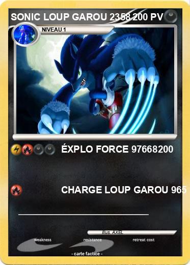 Pokemon SONIC LOUP GAROU 2358