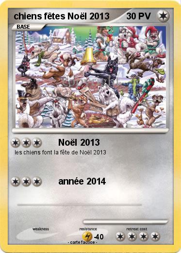 Pokemon chiens fêtes Noël 2013