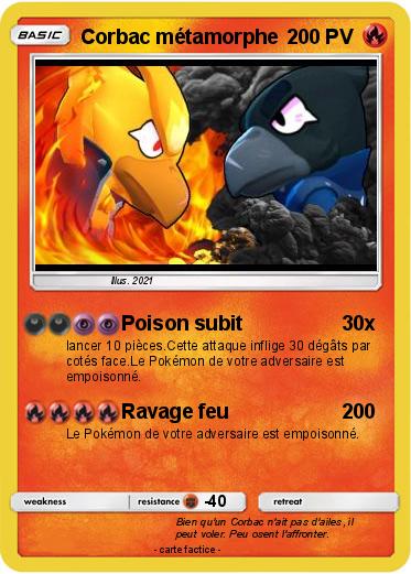 Pokemon Corbac métamorphe