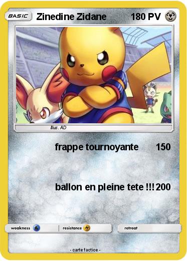 Pokemon Zinedine Zidane