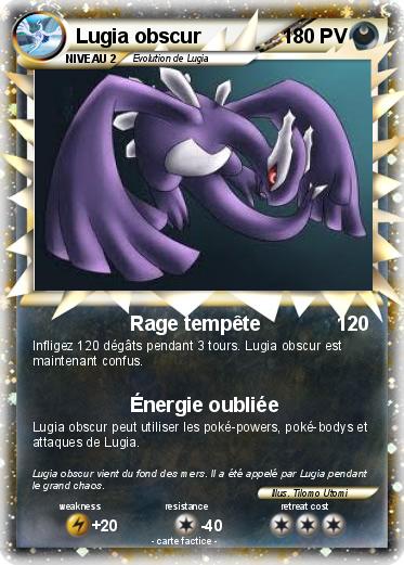Pokemon Lugia obscur