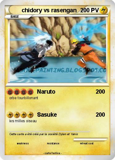 Pokemon chidory vs rasengan