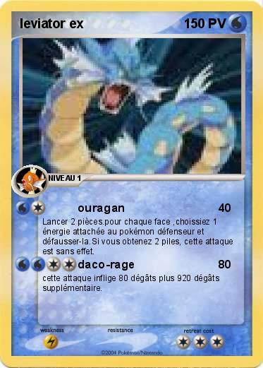 Pokemon leviator ex
