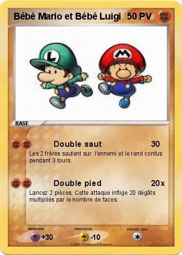 Pokemon Bébé Mario et Bébé Luigi