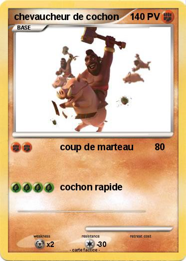 Pokemon chevaucheur de cochon