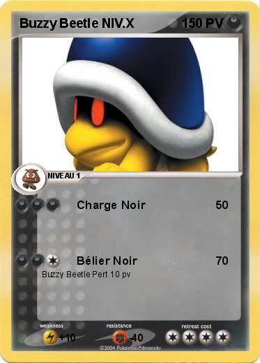 Pokemon Buzzy Beetle NIV.X
