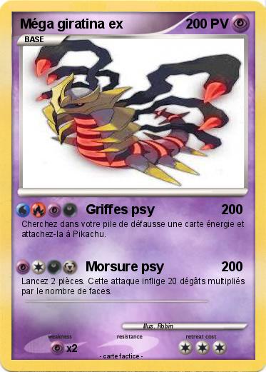 Pokemon Méga giratina ex
