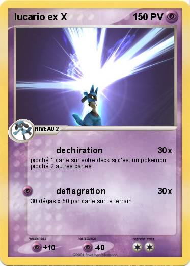 Pokemon lucario ex X