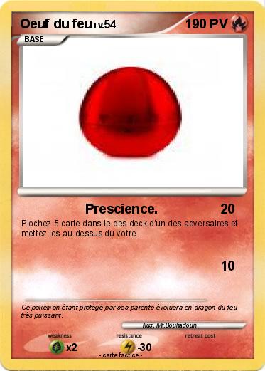 Pokemon Oeuf du feu