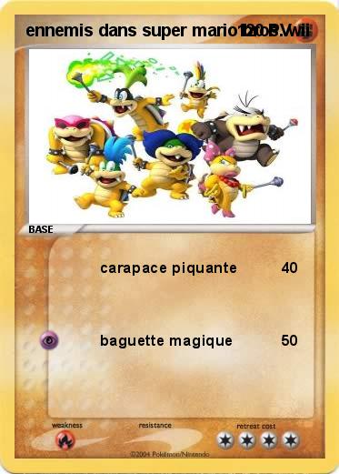 Pokemon ennemis dans super mario bros. wii