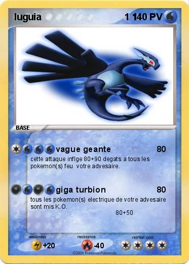 Pokemon luguia                                1 1                  