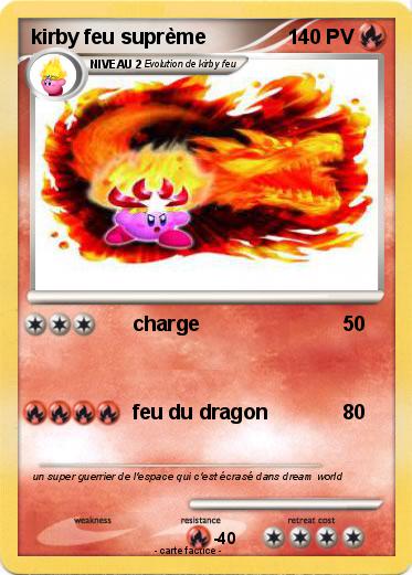 Pokemon kirby feu suprème