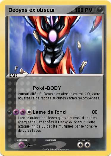 Pokemon Deoyxs ex obscur             1