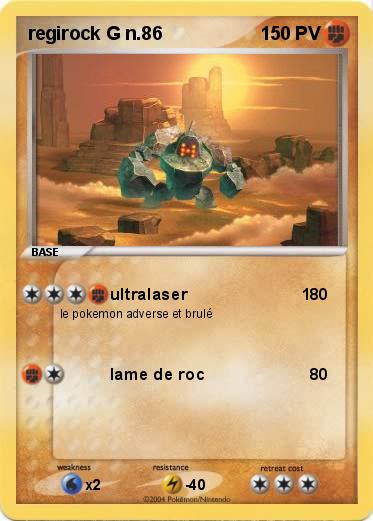 Pokemon regirock G n.86