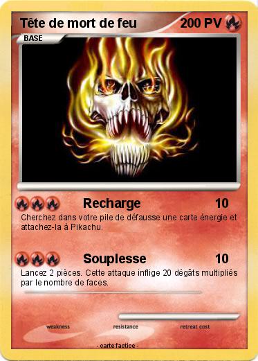 Pokemon Tête de mort de feu