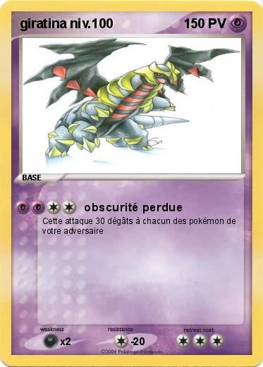 Pokemon giratina niv.100
