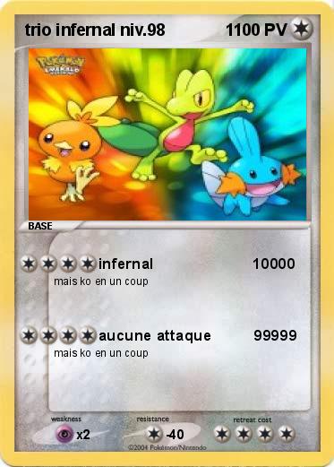 Pokemon trio infernal niv.98             1