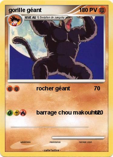 Pokemon gorille géant