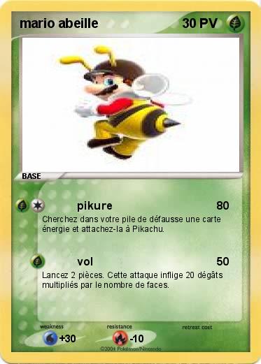 Pokemon mario abeille