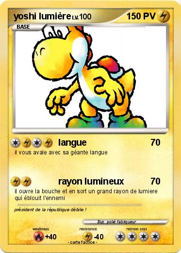 Pokemon yoshi lumière