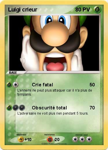 Pokemon Luigi crieur