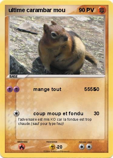 Pokemon ultime carambar mou