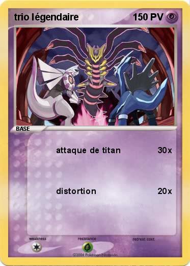 Pokemon trio légendaire