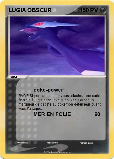 Pokemon LUGIA OBSCUR