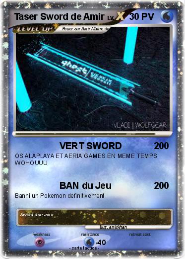 Pokemon Taser Sword de Amir