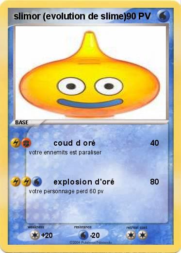 Pokemon slimor (evolution de slime)