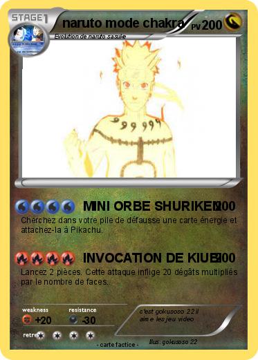 Pokemon naruto mode chakra