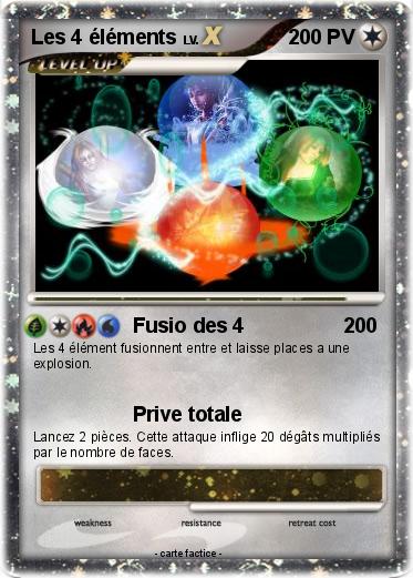 Pokemon Les 4 éléments