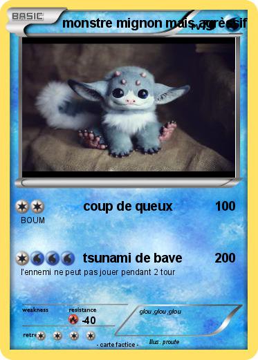 Pokemon monstre mignon mais agrèssif