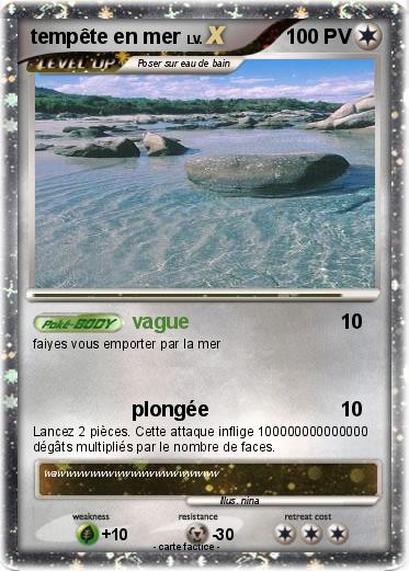 Pokemon tempête en mer